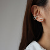 dot pearl heart pierce