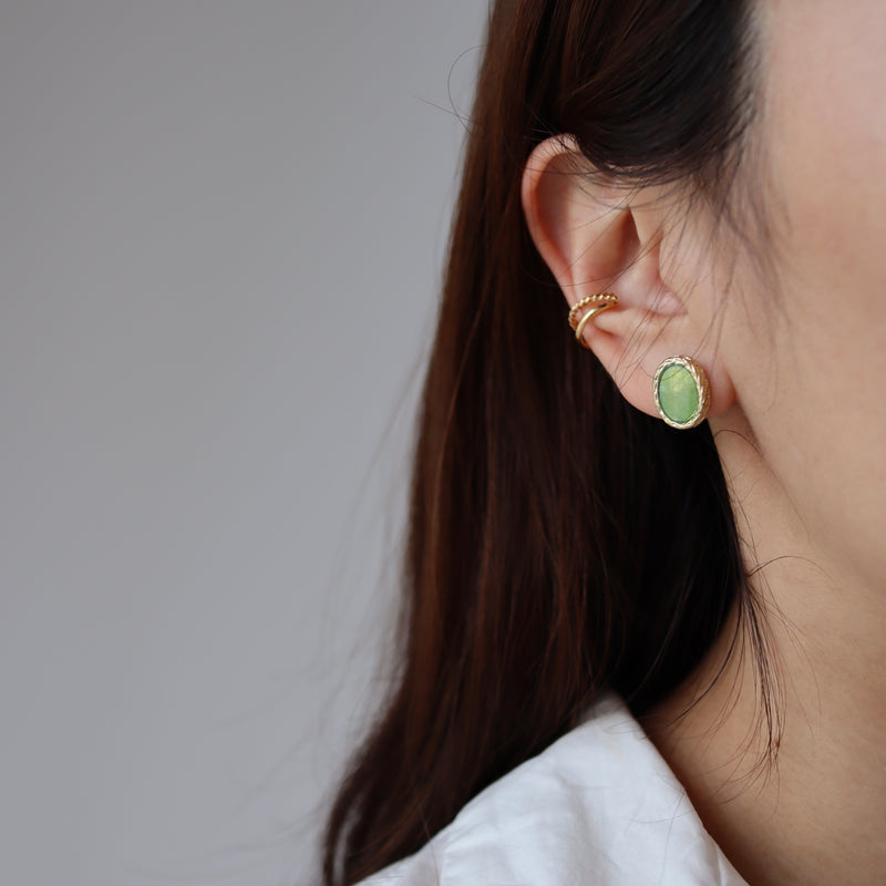 shining stone pierce (green)