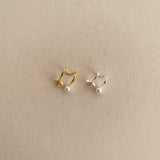 star × pearl ear cuff