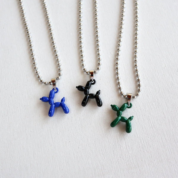 balloon poodle necklace