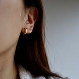 circle clip earring & earcuff