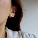 circle clip earring & earcuff