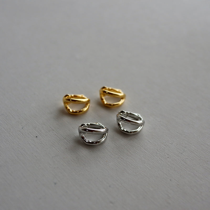 two line clip earring & earcuff