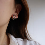 two line clip earring & earcuff