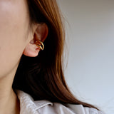 two line clip earring & earcuff