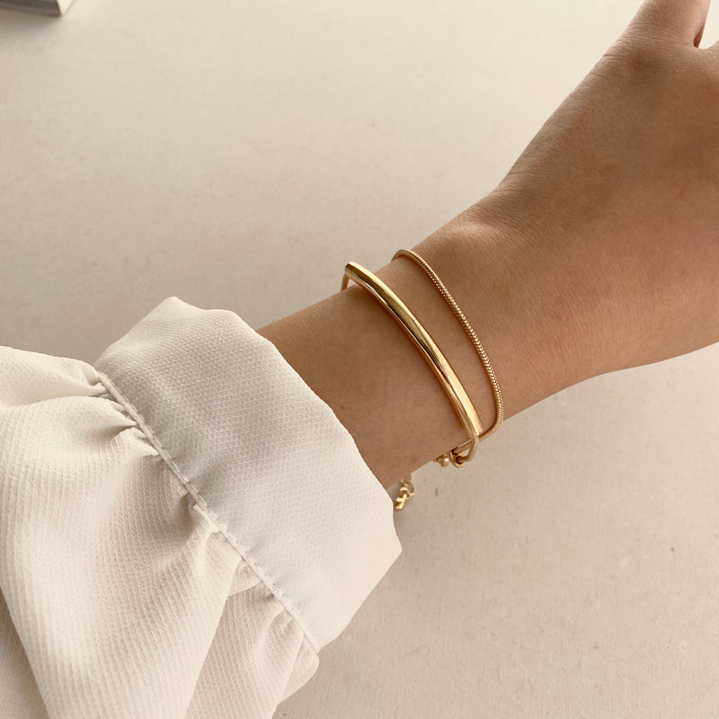 bent tube bracelet