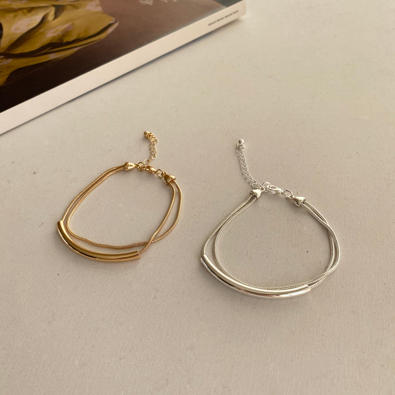 bent tube bracelet