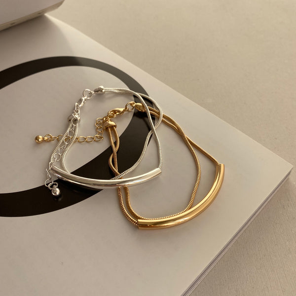 bent tube bracelet