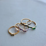 color bijou ring