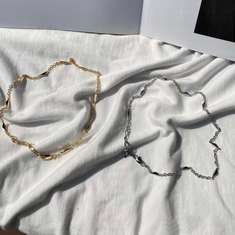 rhombus chain necklace
