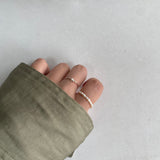 straight pearl thin ring