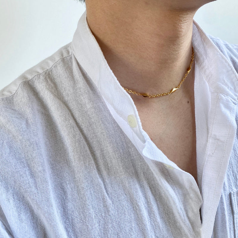 rhombus chain necklace