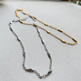 rhombus chain necklace