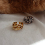 acryl leopard ring - beller