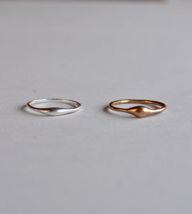 matte puffy thin ring
