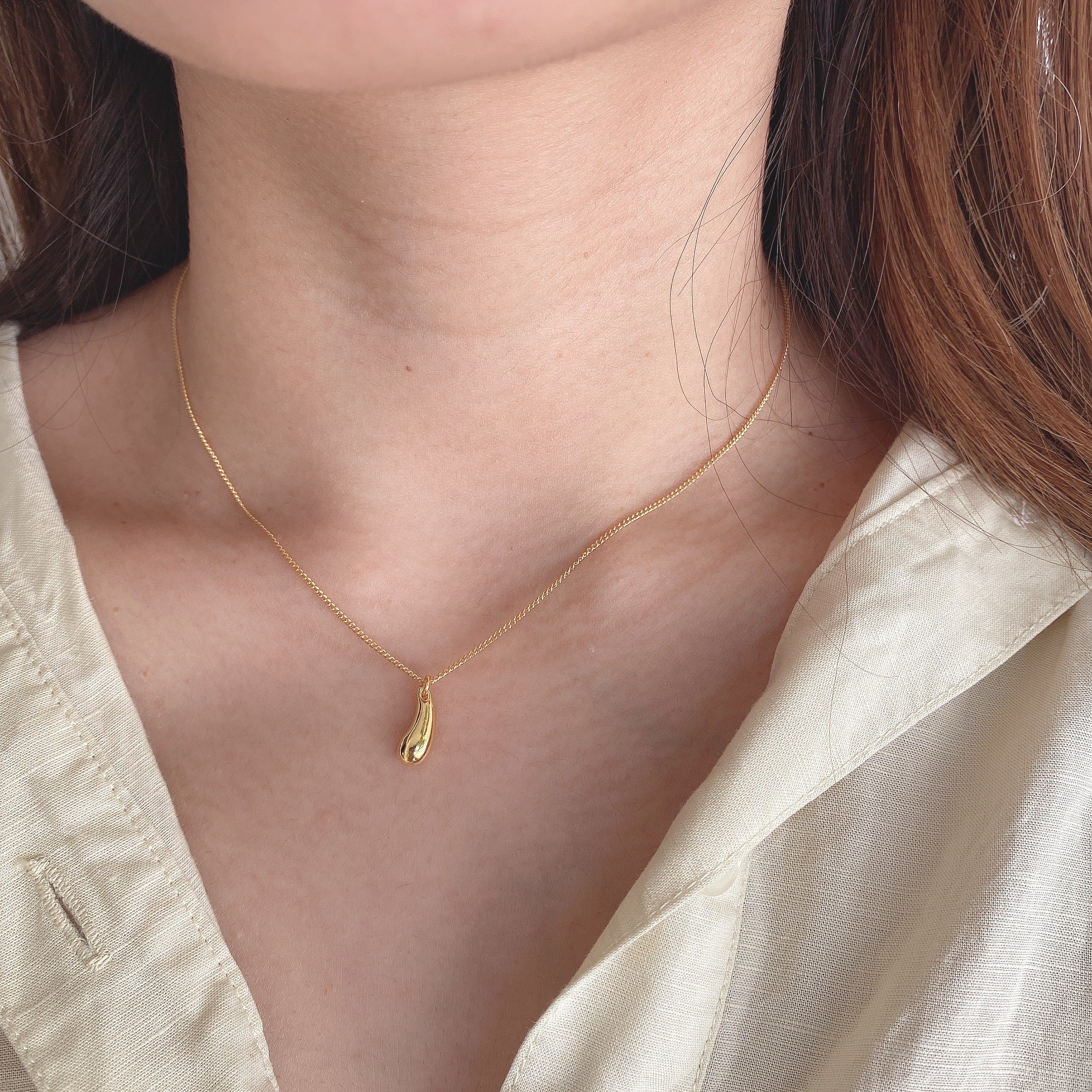 sleek drop necklace - beller