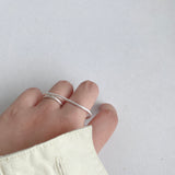two finger matte ring
