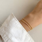 shiny thin bracelet