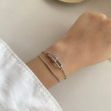 shiny thin bracelet