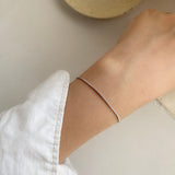 shiny thin bracelet