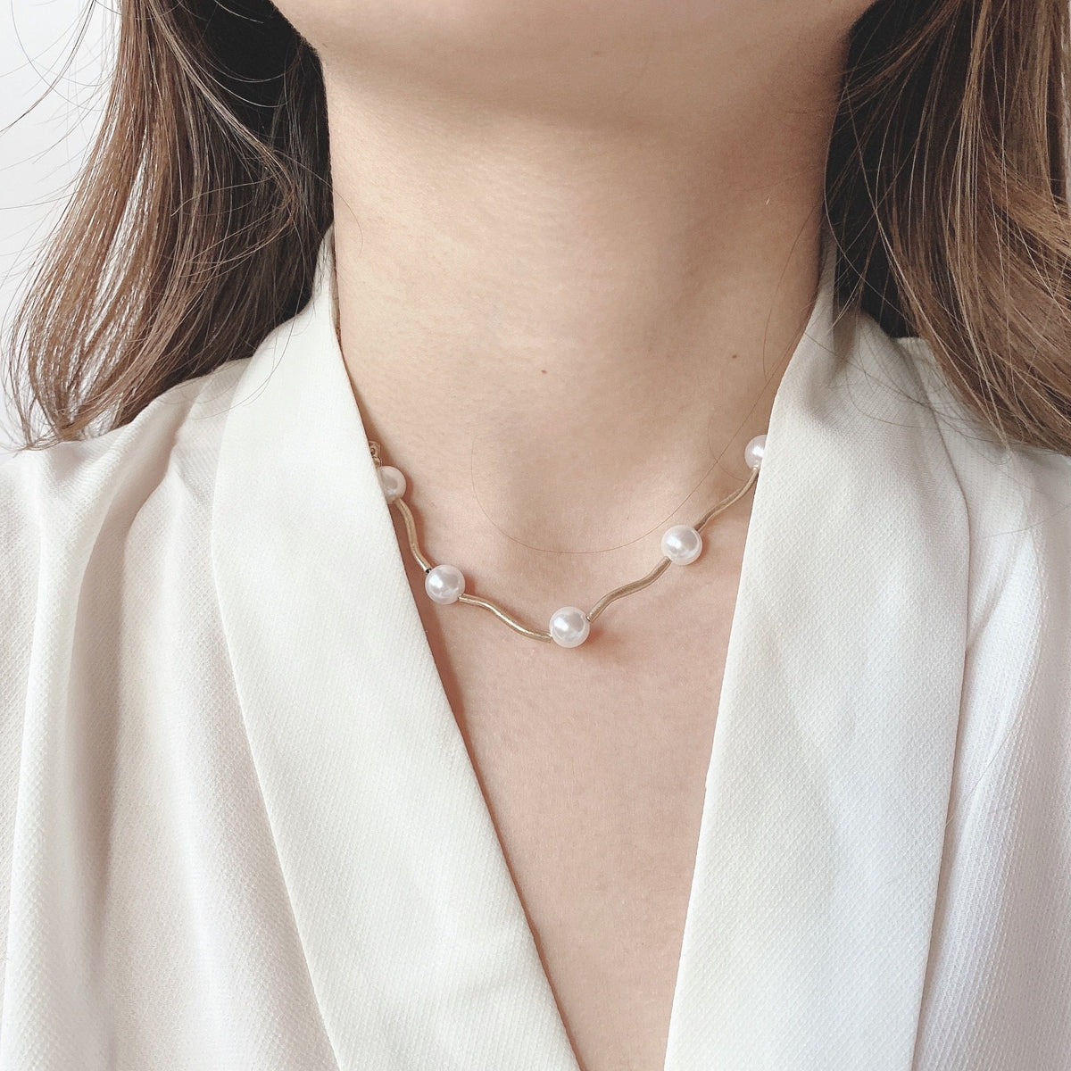 crooked perl choker - beller