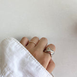 grains thin ring (silver925)