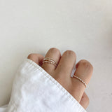 grains thin ring (silver925)