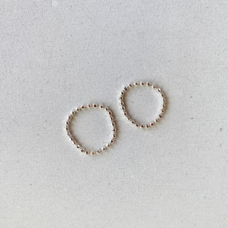 grains thin ring (silver925)