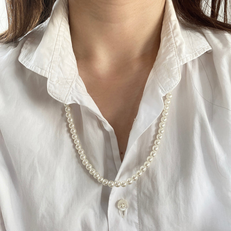 pearl linking long necklace