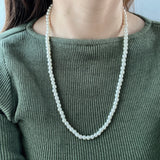 pearl linking long necklace