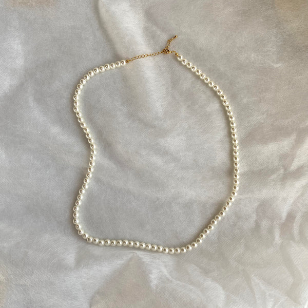 pearl linking long necklace