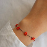 flower beads bracelet