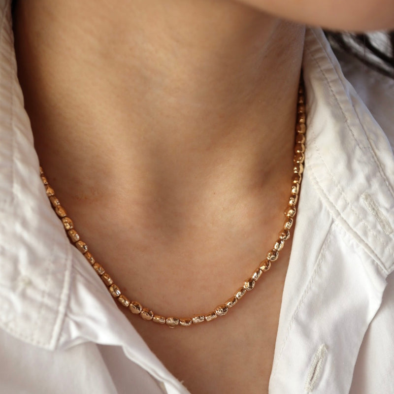 shiny pebbles necklace