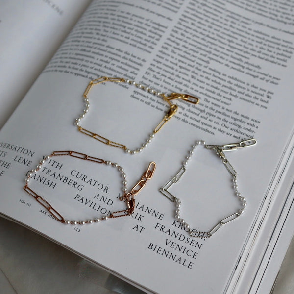 pearl chain bracelet
