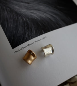 distorted matte ear cuff