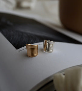 distorted matte ear cuff