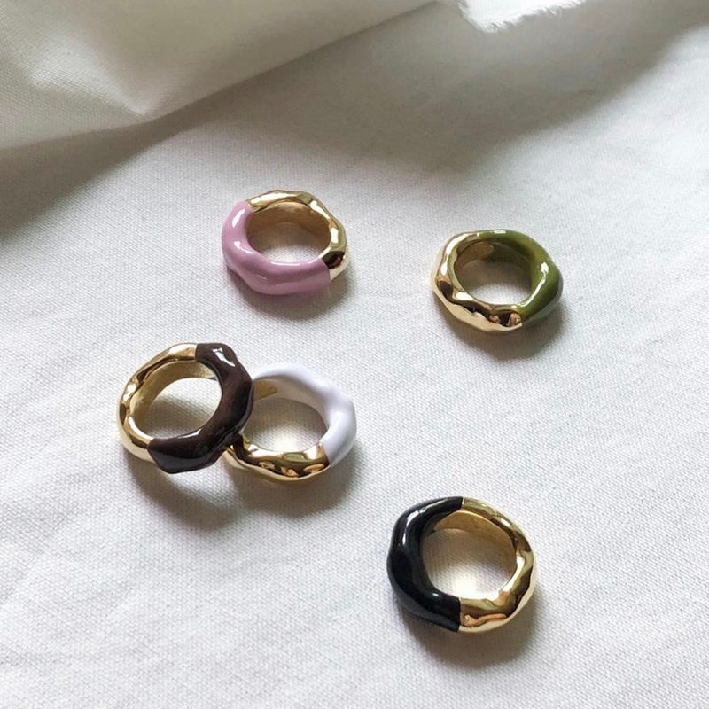 thick bi-color ring