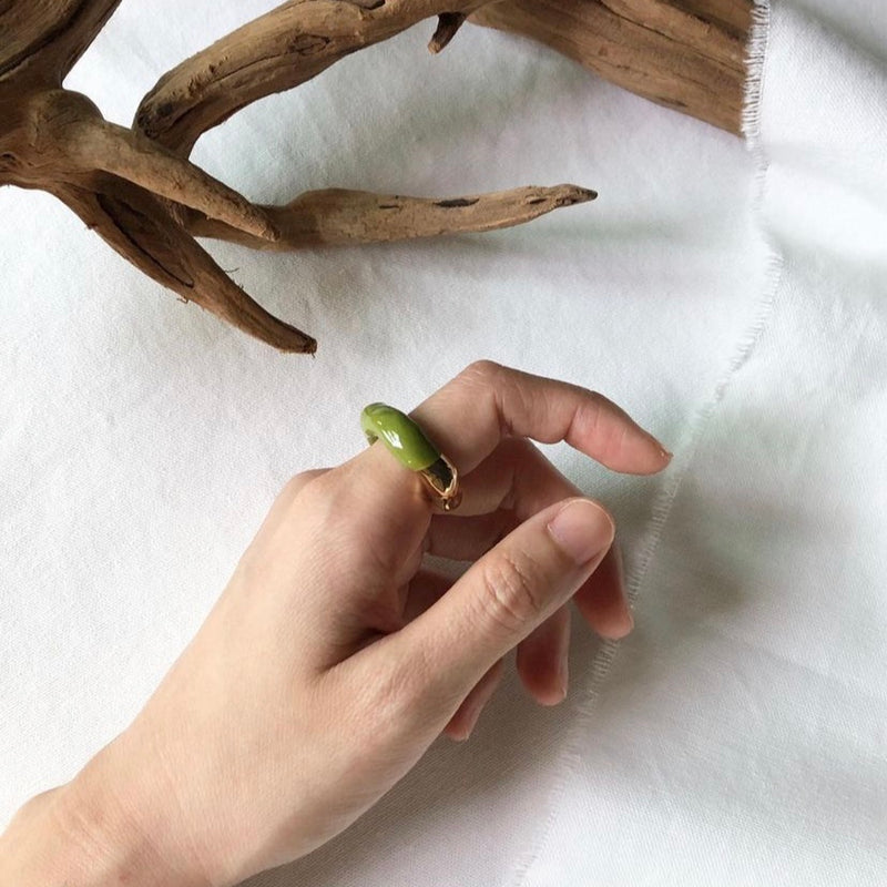 thick bi-color ring