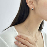 pearl × natural stone necklace
