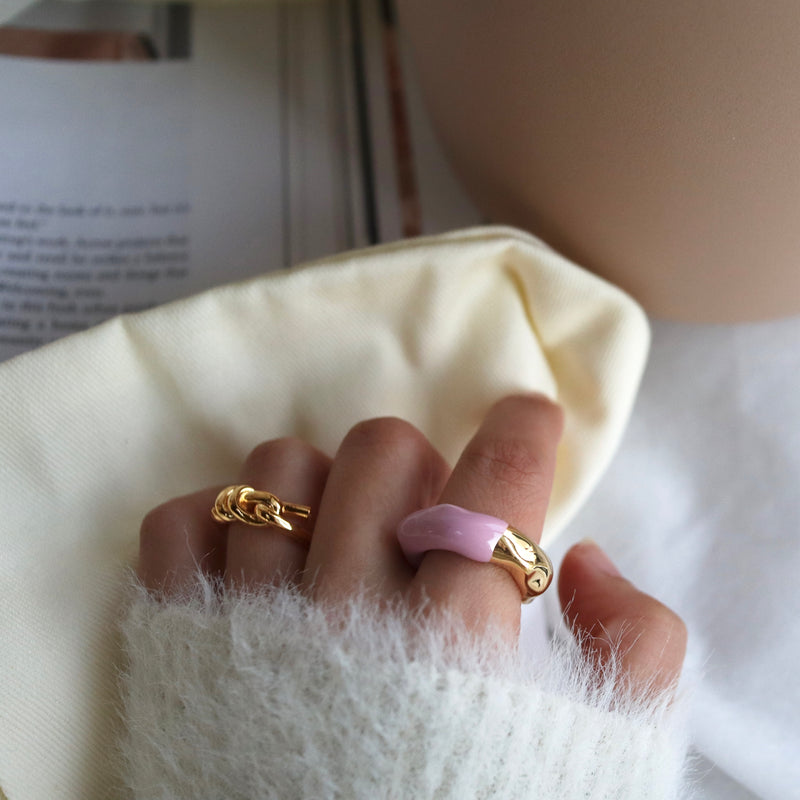 thick bi-color ring