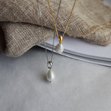 shell drop pearl necklace