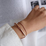 bent tube bracelet