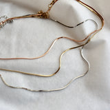 shiny thin necklace