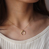crescent moon necklace