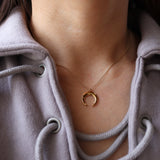 crescent moon necklace