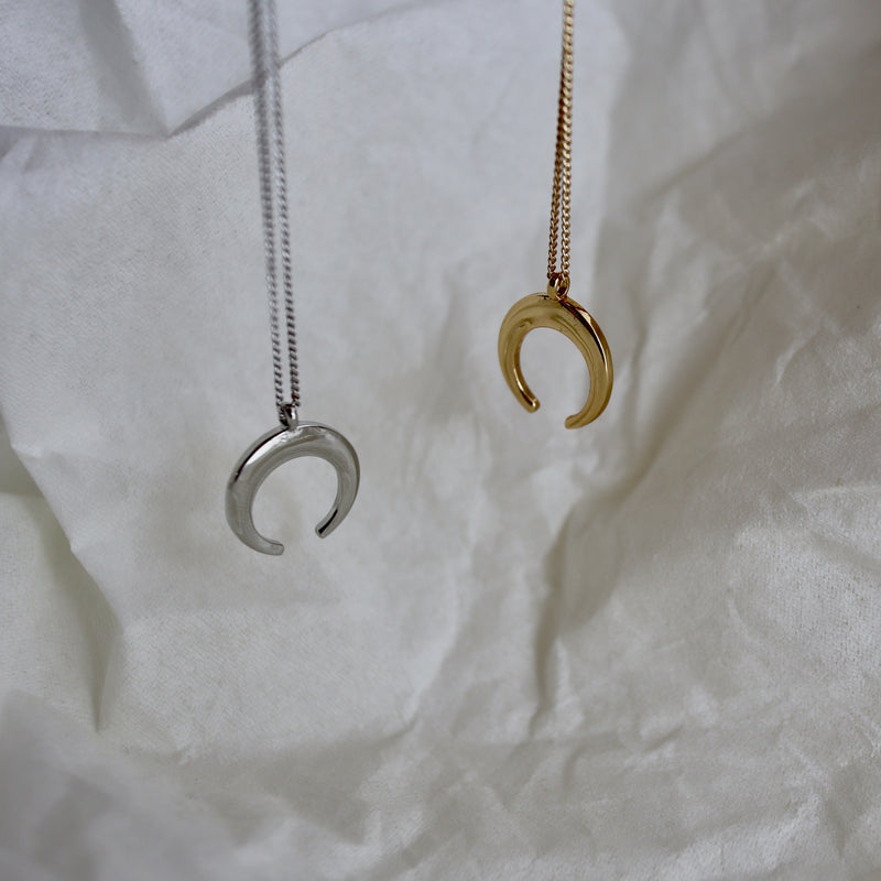 crescent moon necklace