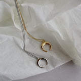 crescent moon necklace