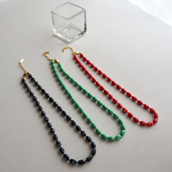 marble coating necklace