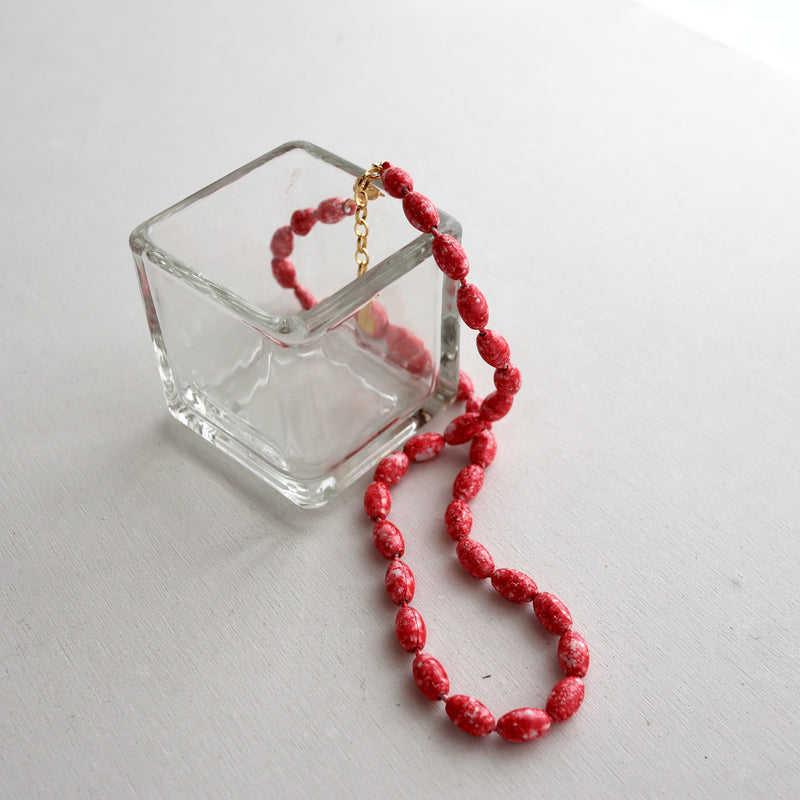 marble coating necklace