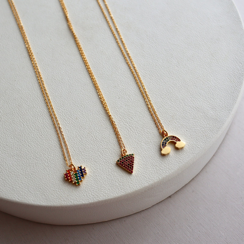 colorful pop necklace